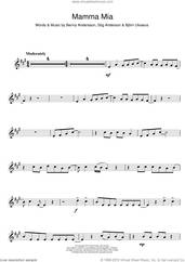 Mamma Mia sheet music for alto saxophone solo (PDF-interactive)