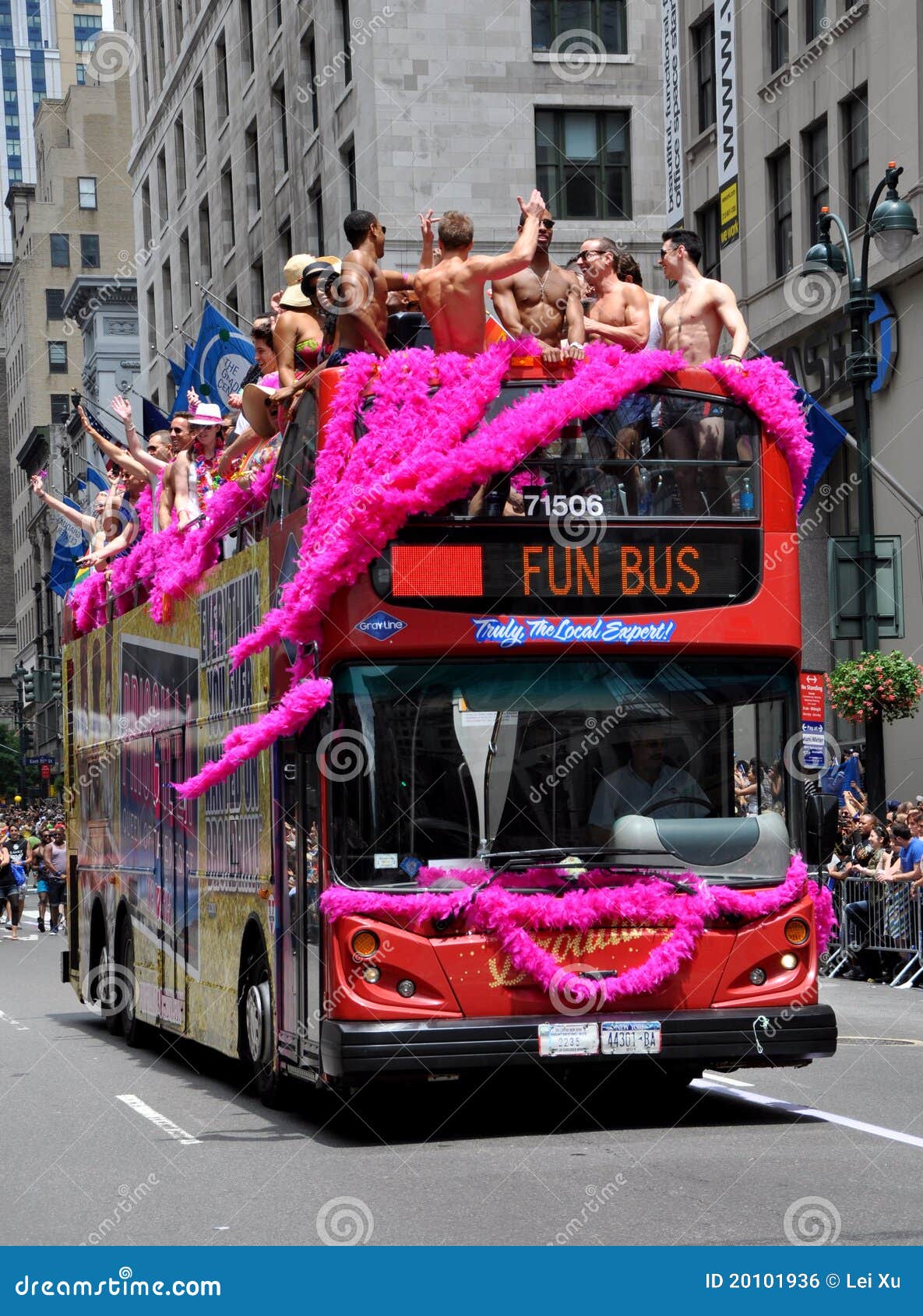 NYC: Gay Pride Parade Fun Bus Editorial Photo - Image of pride ...