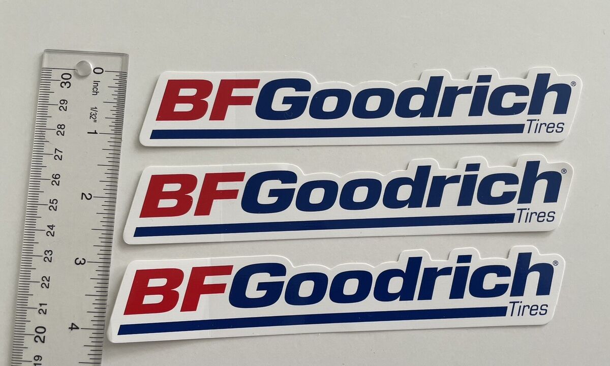 3x BF GOODRICH Tires Logo Vinyl Stickers Car Truck Window Decals ...