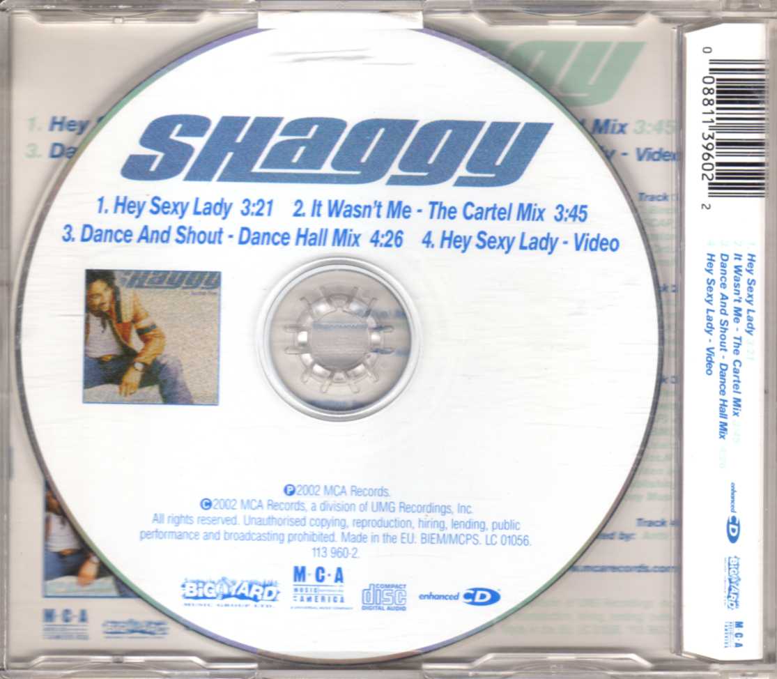 Shaggy – Hey Sexy Lady – CDM | Eurodance 90 CD shop