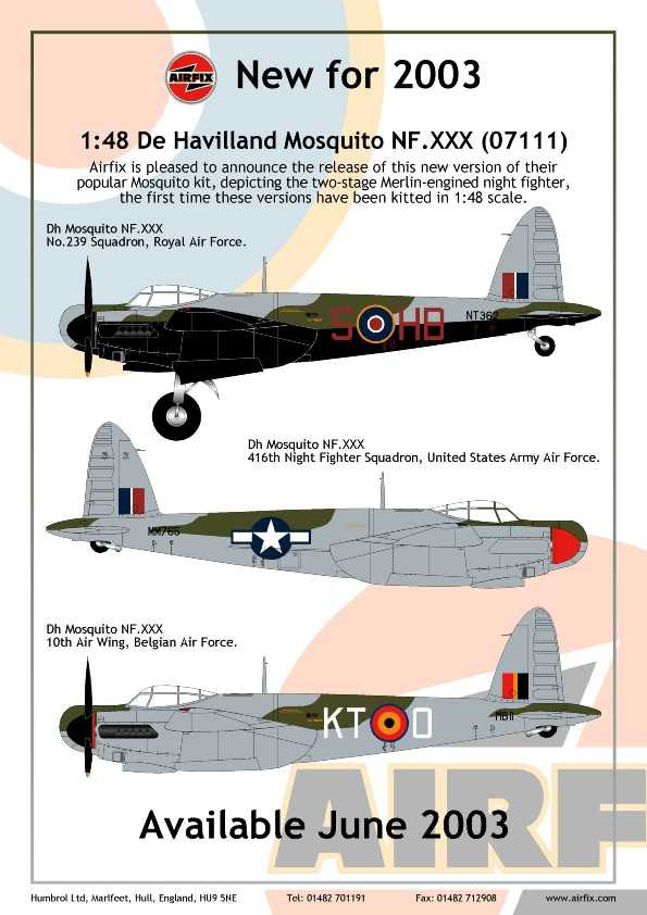 De Havilland Mosquito B. Mk.XVI / PR. Mk. XVI Preview (Airfix 1/48)