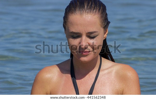 Beautiful Young Girl Seasexy Young Girl Stock Photo 441562348 ...