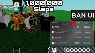 I've Reach 1,000,000 SLAPS On Slap Battles Roblox - YouTube
