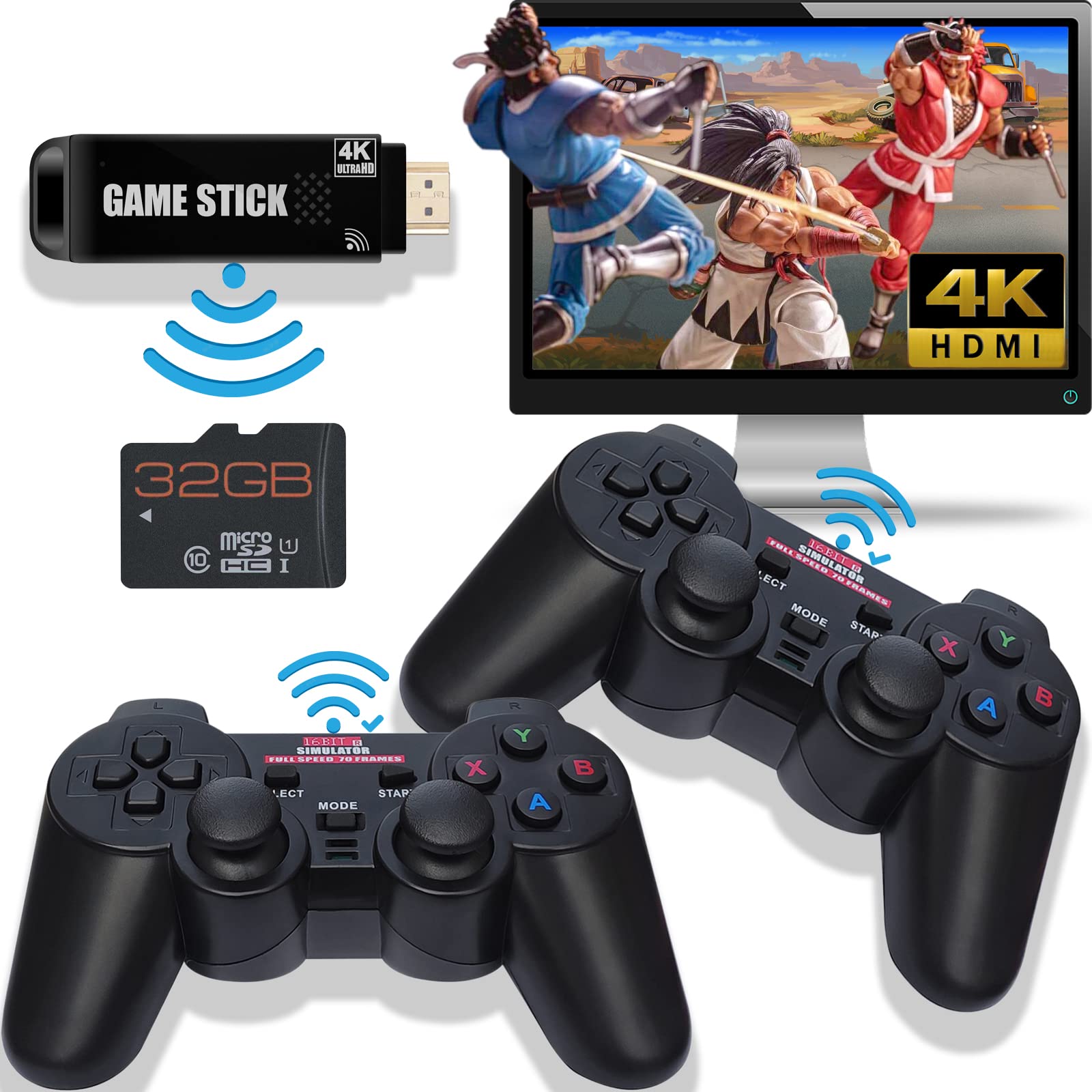 Amazon.com: YOUTUOY Retro Video Game Console, HDMI Output, Game ...