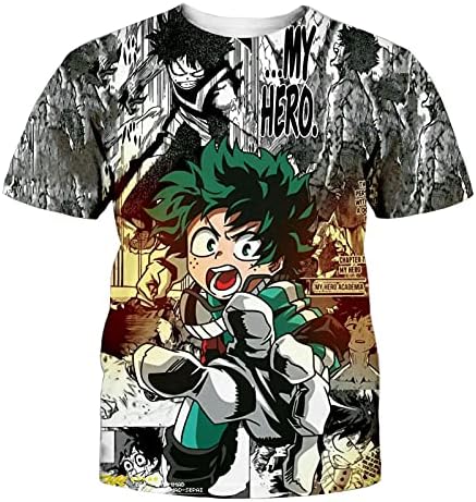 XWXW Anime My Hero Academia Midoriya Izuku T-Shirt, Unisex All ...