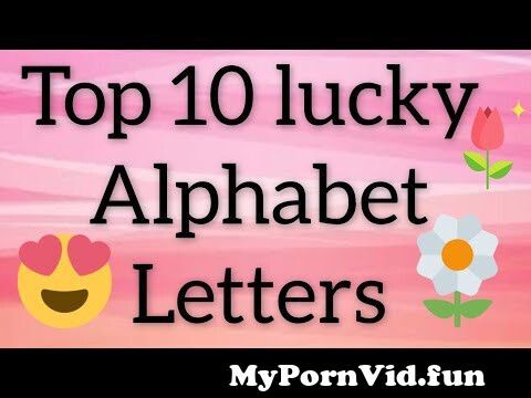 Top 10 lucky alphabet letters | lucky names list👉 | gleam point ...