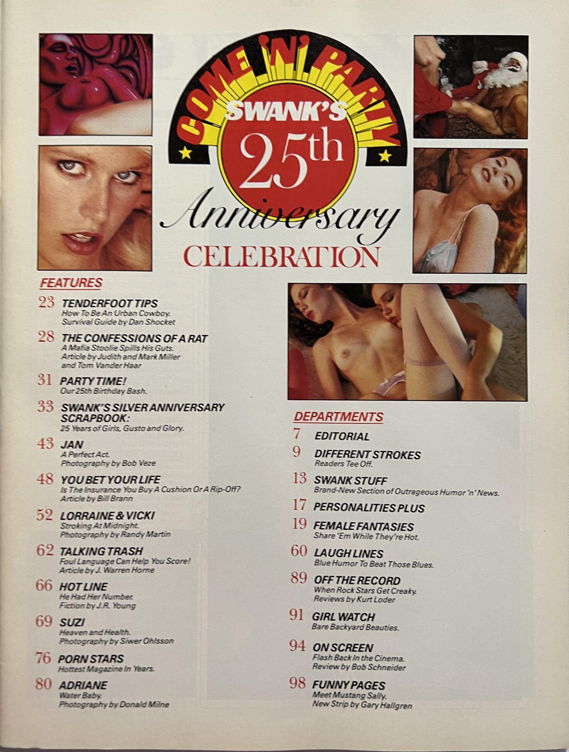 Swank January 1981 *25th Anniversary Come N Party* - Vintage ...