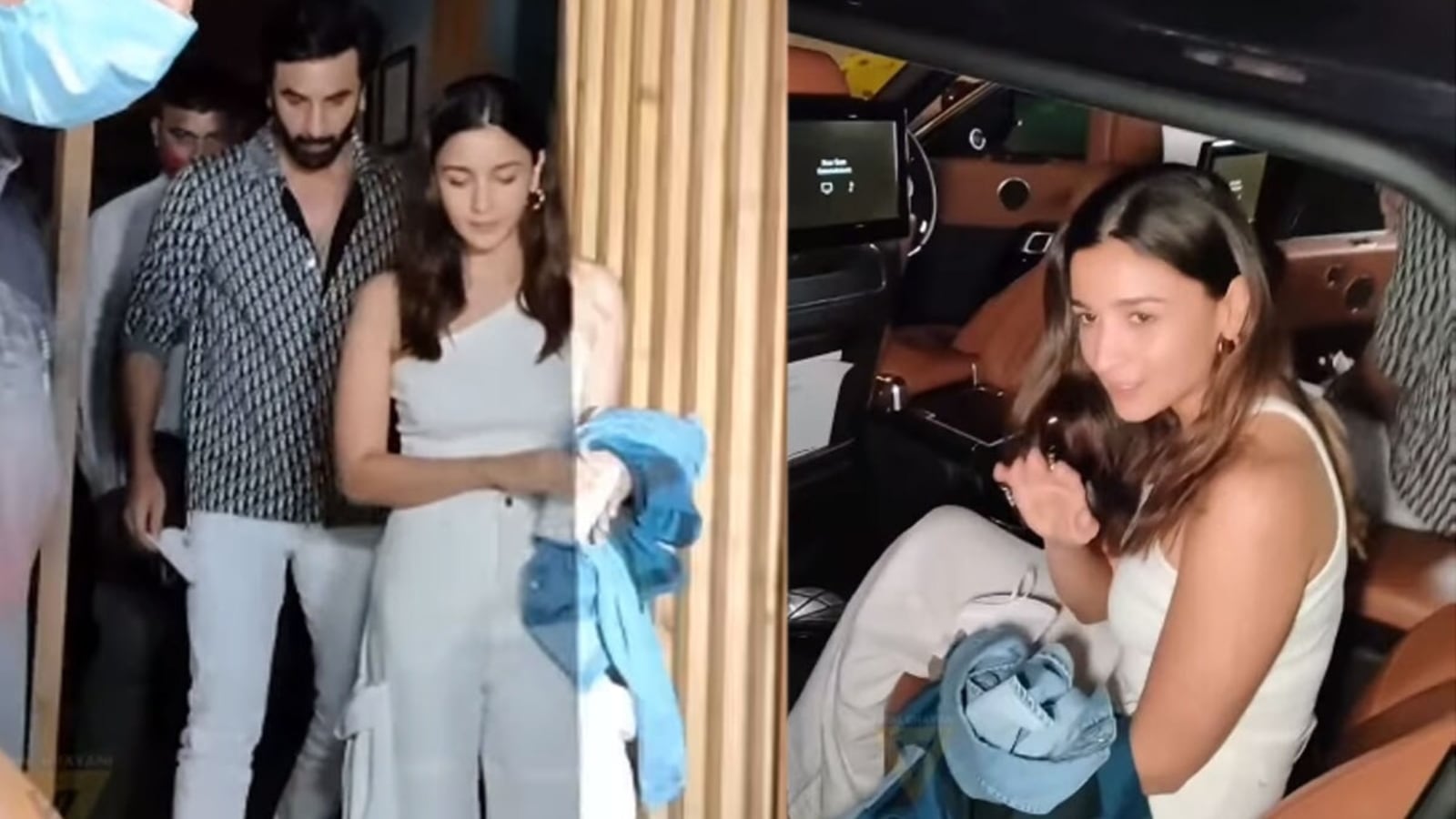 Alia and Ranbir step out for dinner, fans see her blushing. Watch ...