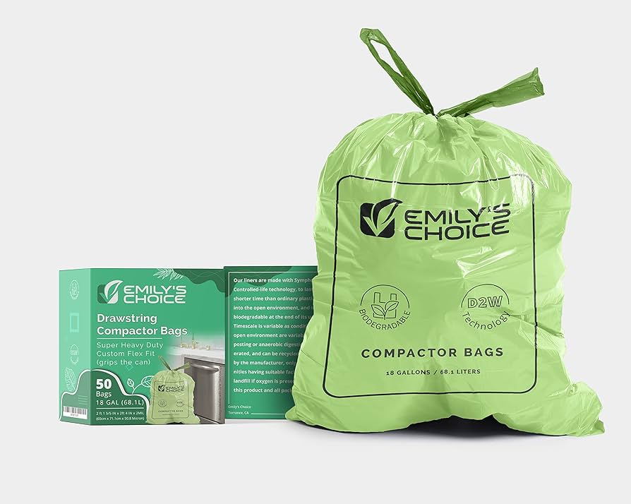 Amazon.com: Emily's Choice Biodegradable Super Heavy Duty Trash ...