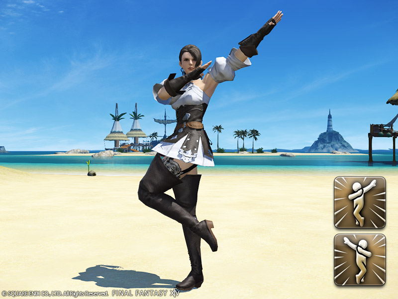 Emote: Black Ranger Pose A and B | FINAL FANTASY XIV Online Store