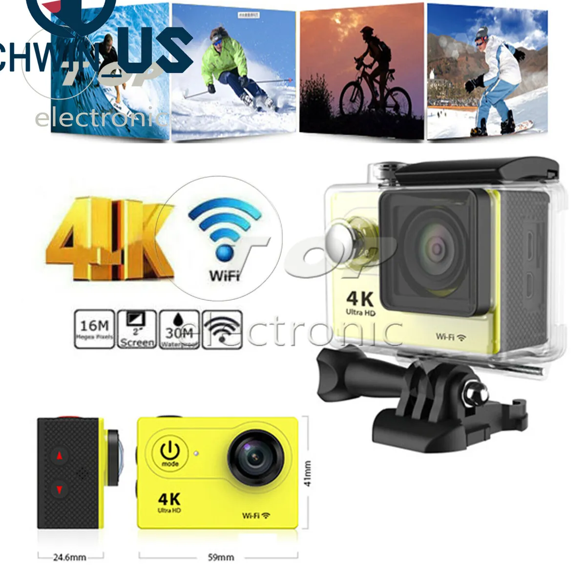 SJ9000 Action Camera Wifi 4K Full HD Sport Camcorder Waterproof ...