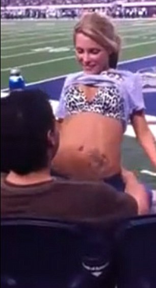NFL fan gives boyfriend lap-dance at Dallas Cowboys game | Daily ...