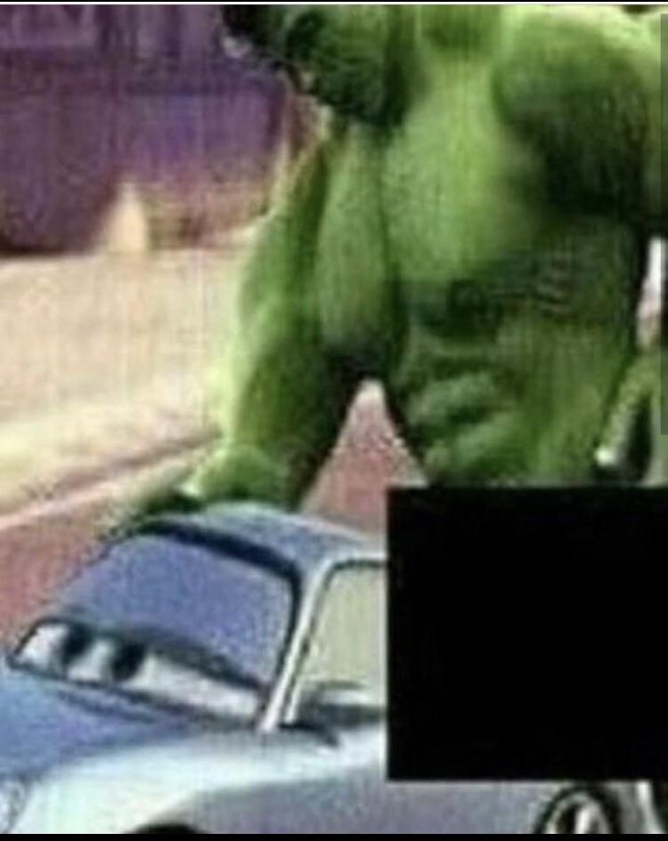 Hulk smashing a car” takes a whole new meaning : r/HolUp