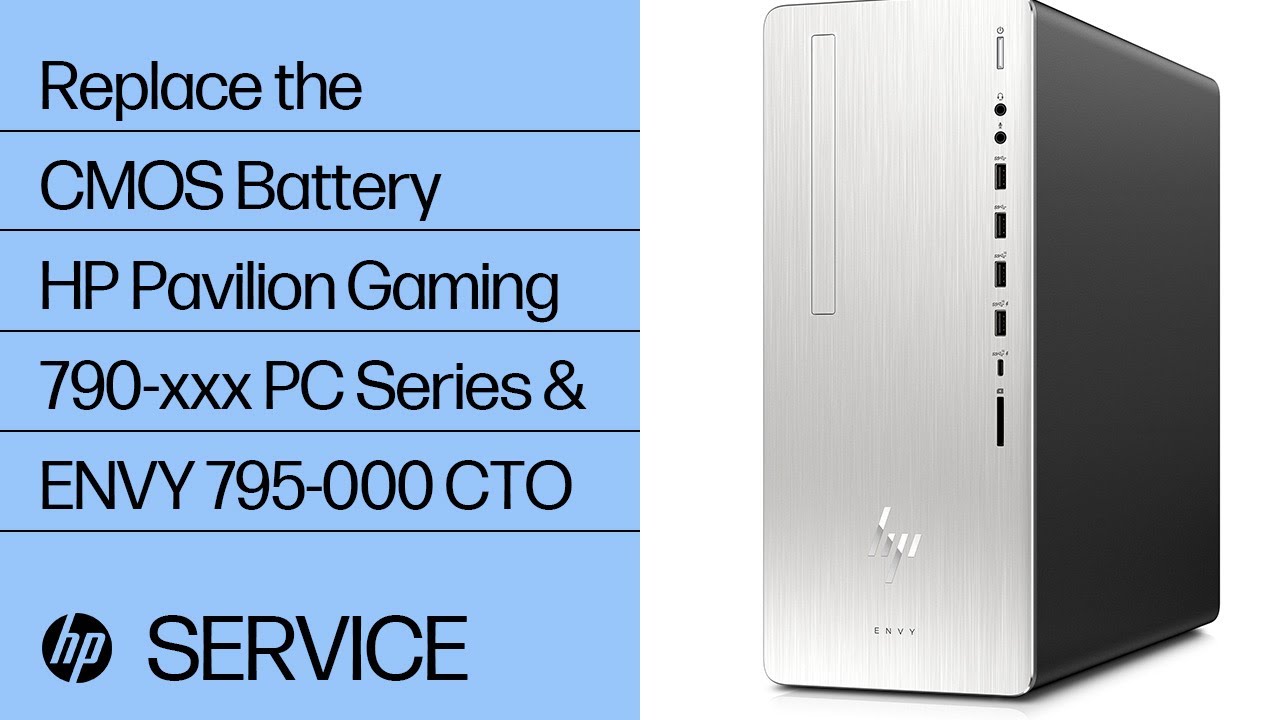 Replace the CMOS Battery | HP Pavilion Gaming 790-xxx PC Series ...