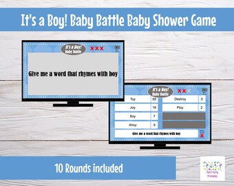 Virtual or Large Screen Game It's a Boy Baby Shower Baby - Etsy