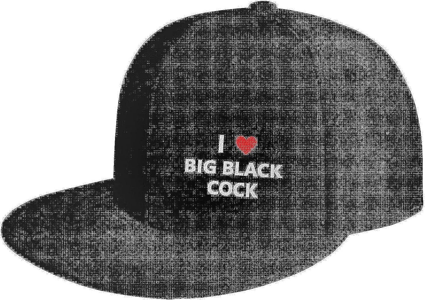 I Love Big Black Cock Flat Brim Baseball Cap Men's and Women's ...