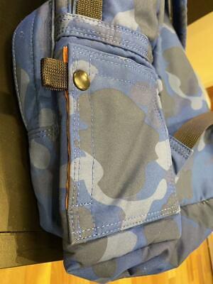 PORTER x A BATHING APE Backpack Bag Blue Camo Used from Japan F/S ...