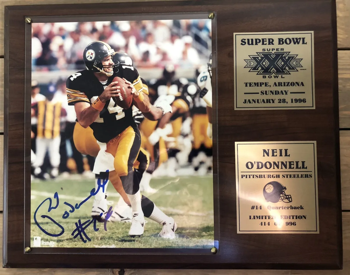 Neil O'Donnell Pittsburgh Steelers #14 SBXXX Autographed ...