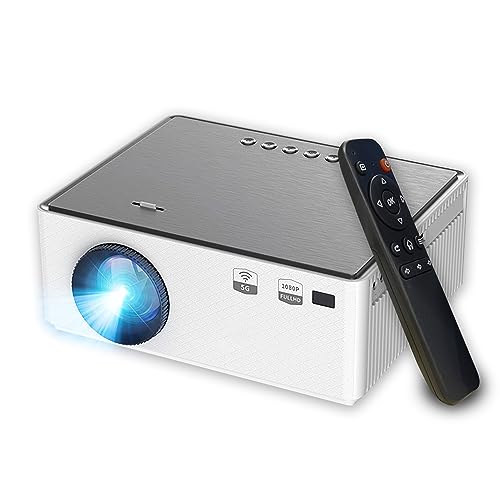 Amazon.com: Video Projector, 5G WiFi Bluetooth Projector Full HD ...