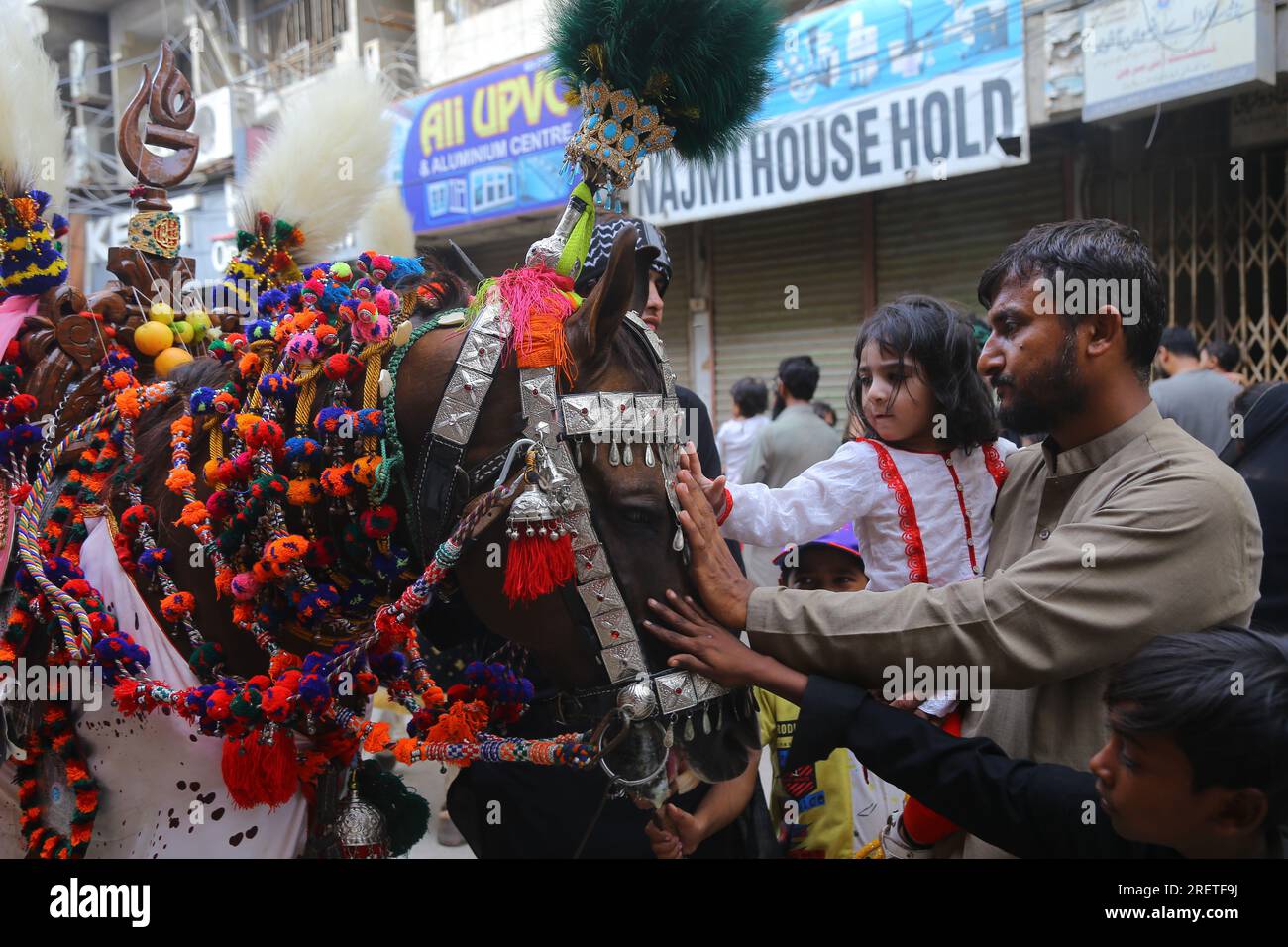 Hyderabad, Sindh, Pakistan. 29th July, 2023. Pakistani Shiite ...