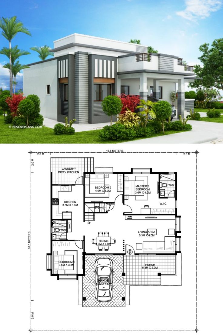 Four Bedroom Modern House Design | Pinoy ePlans | Best modern ...