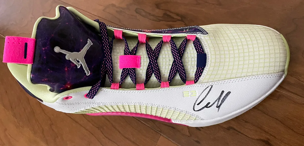 Luka Doncic signed Shoe Jordan XXXV Low Cosmic Deception Luka ...