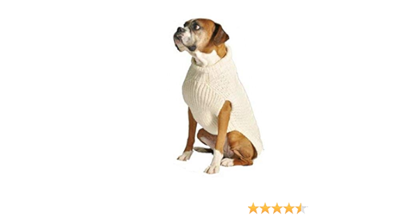 Amazon.com : Chilly Dog Dog Sweater (XX-Small, Beige) : Pet ...