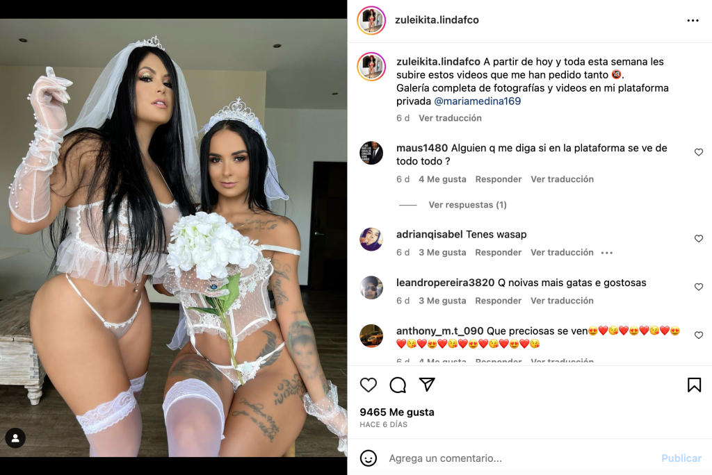 Zuleica Leal promociona OnlyFans en atuendo hot de novia abril 2023