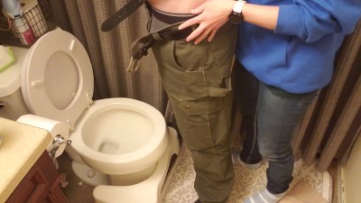 My girlfriend holds my dick and helps me pee pissing Porn Videos ...