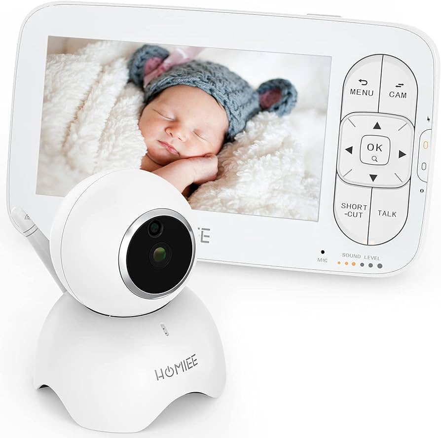 Amazon.com: HOMIEE Video Baby Monitor, Baby Monitor with Camera ...