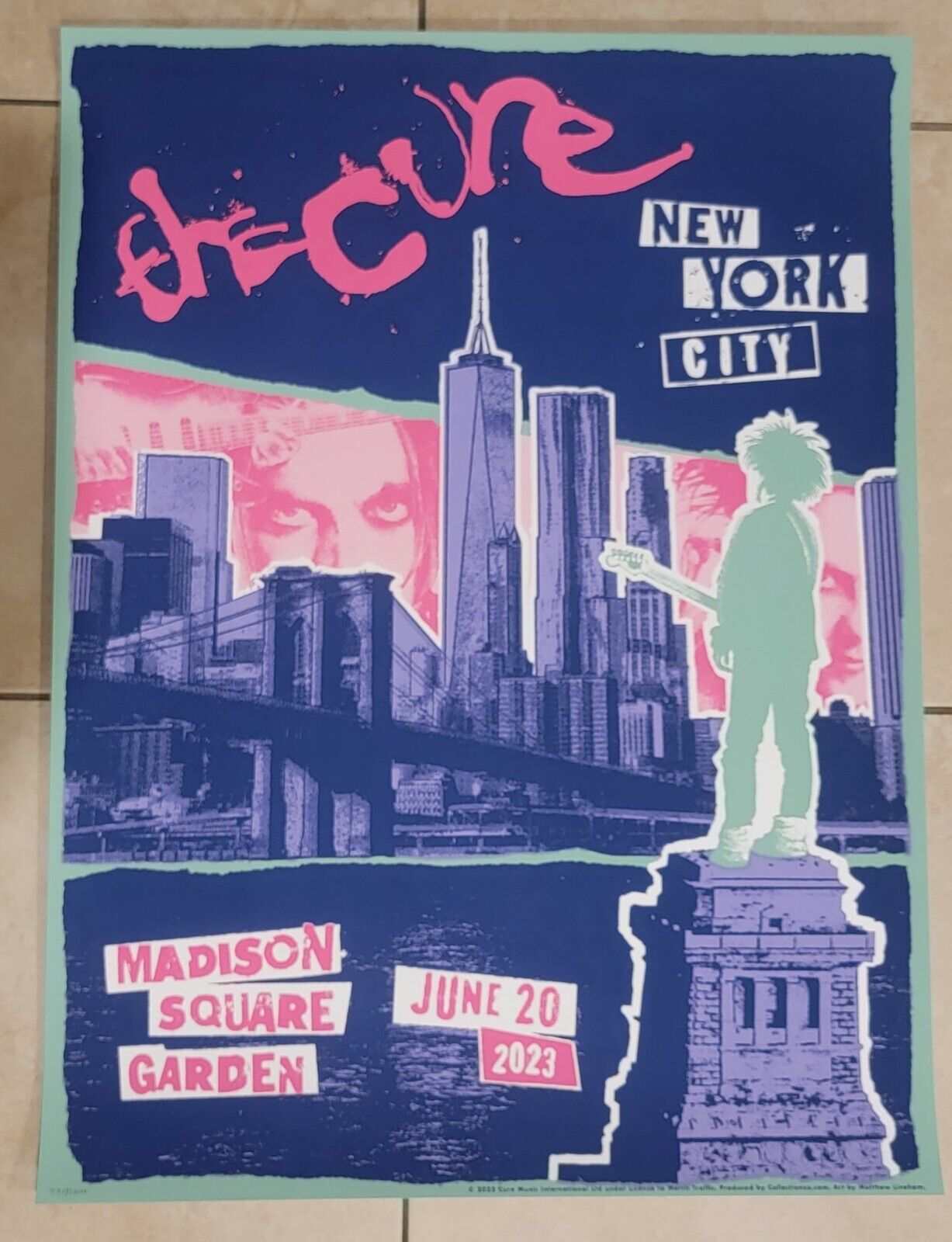 The Cure Poster New York City 2023 June 20th FIRST EDITION XXX ...