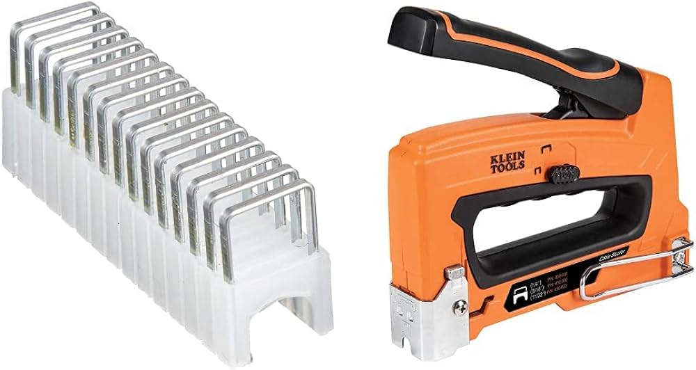 Klein Tools 450-002 Heavy Duty Staples, 5/16 x 5/16-Inch Insulated ...