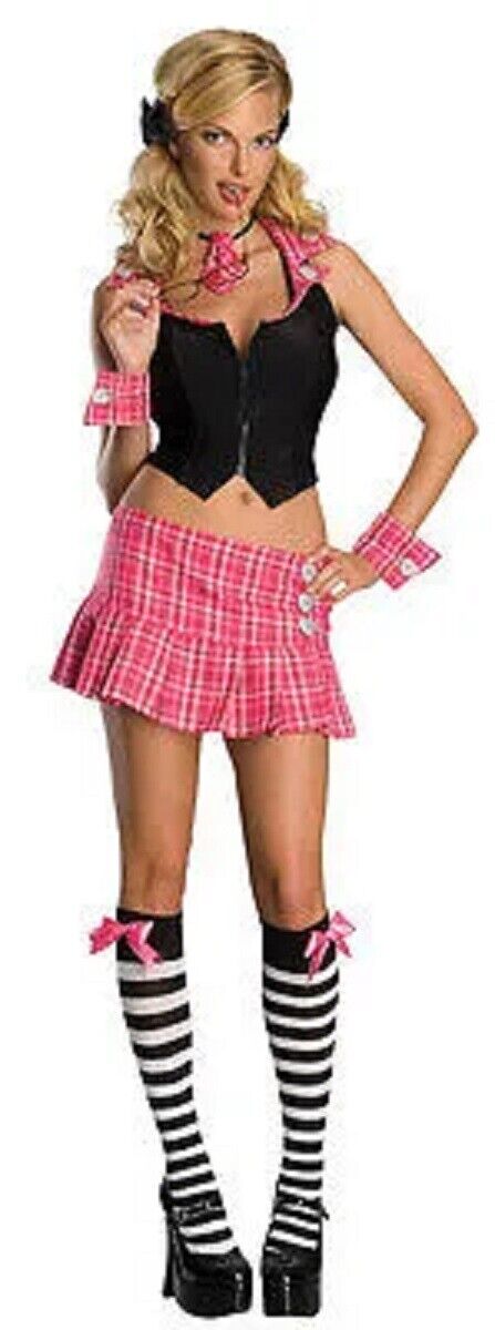 XXX-Tra Credit Naughty School Girl Pink Dress Up Sexy Adult ...