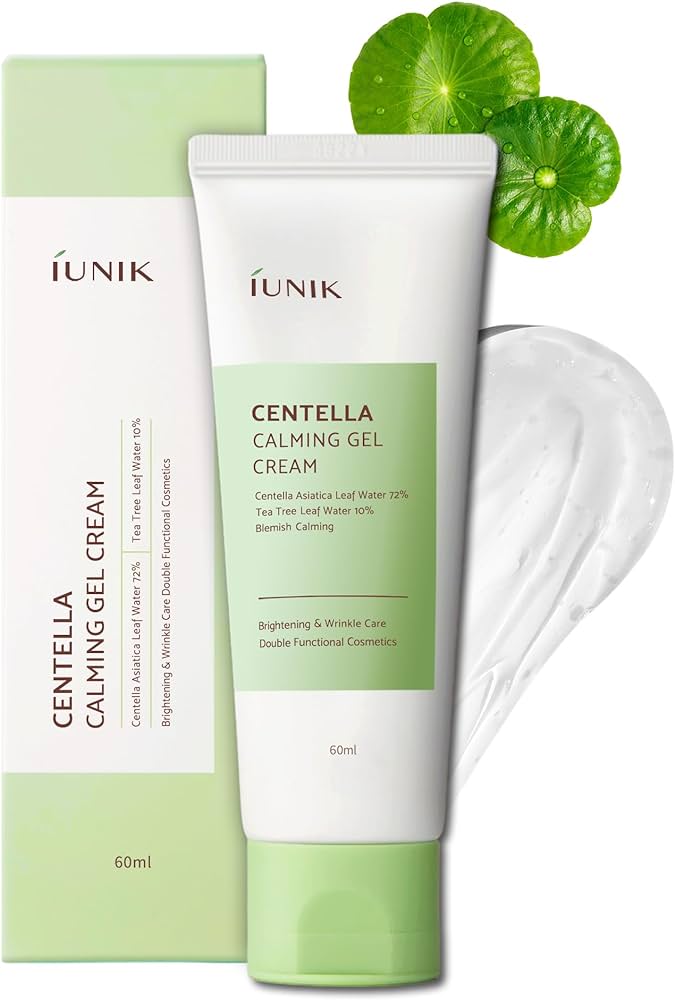 Amazon.com: IUNIK Centella Calming Gel Cream Vegan Non-Sticky Face ...