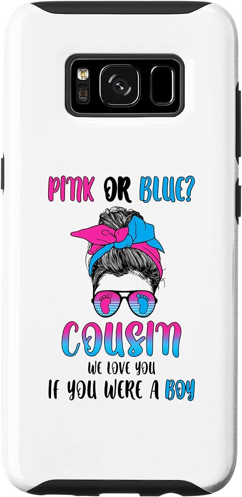 Amazon.com: Galaxy S8 pink or blue? cousin sex reveal Case : Cell ...