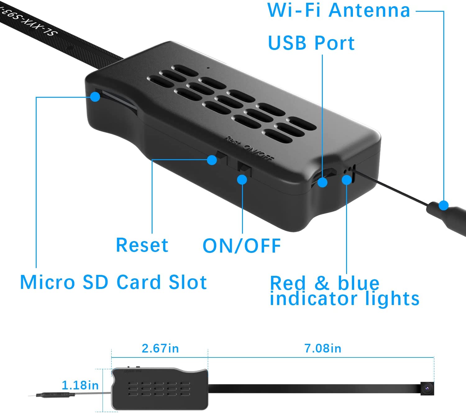 Wireless Mini Camera DIY 1080P WiFi IP Nanny Cam for Home Security ...