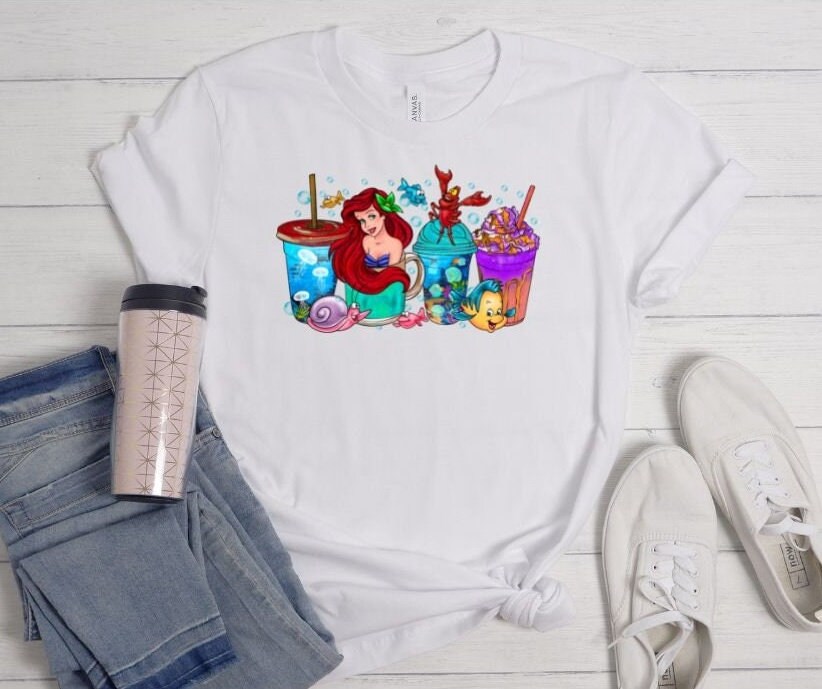 Mermaid Princess Coffee and Lattes T-shirt - Etsy