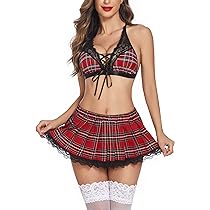 Amazon.com: Avidlove Plus Size School Girl Outfit Sexy Roleplay ...