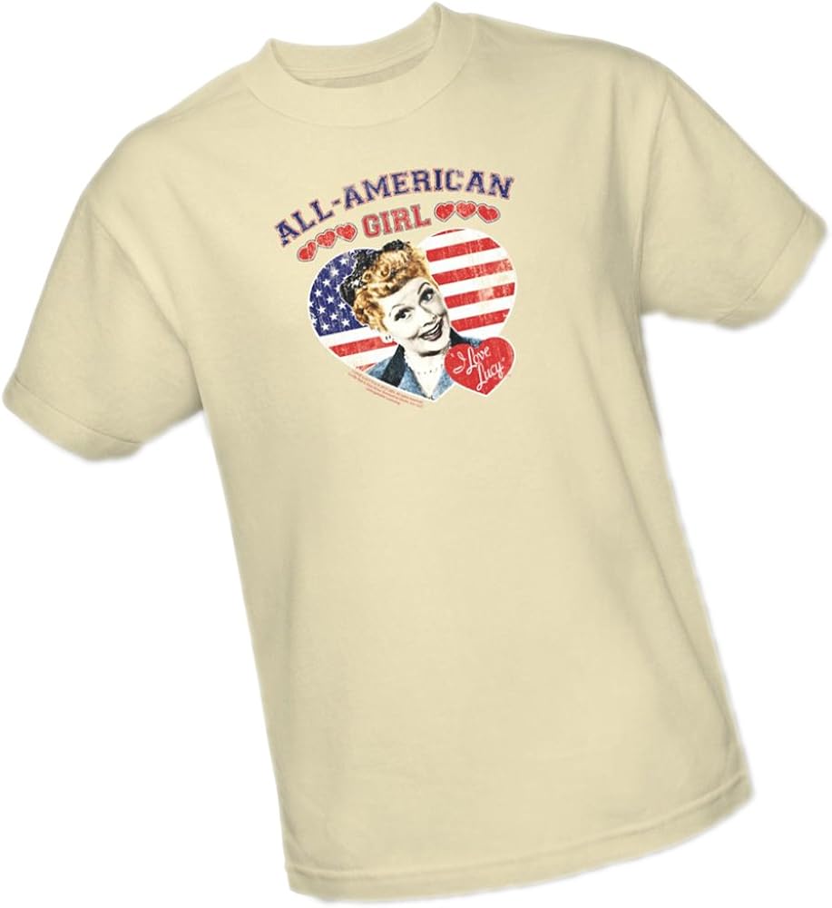 Amazon.com: All-American Girl - I Love Lucy Adult T-Shirt, Small ...