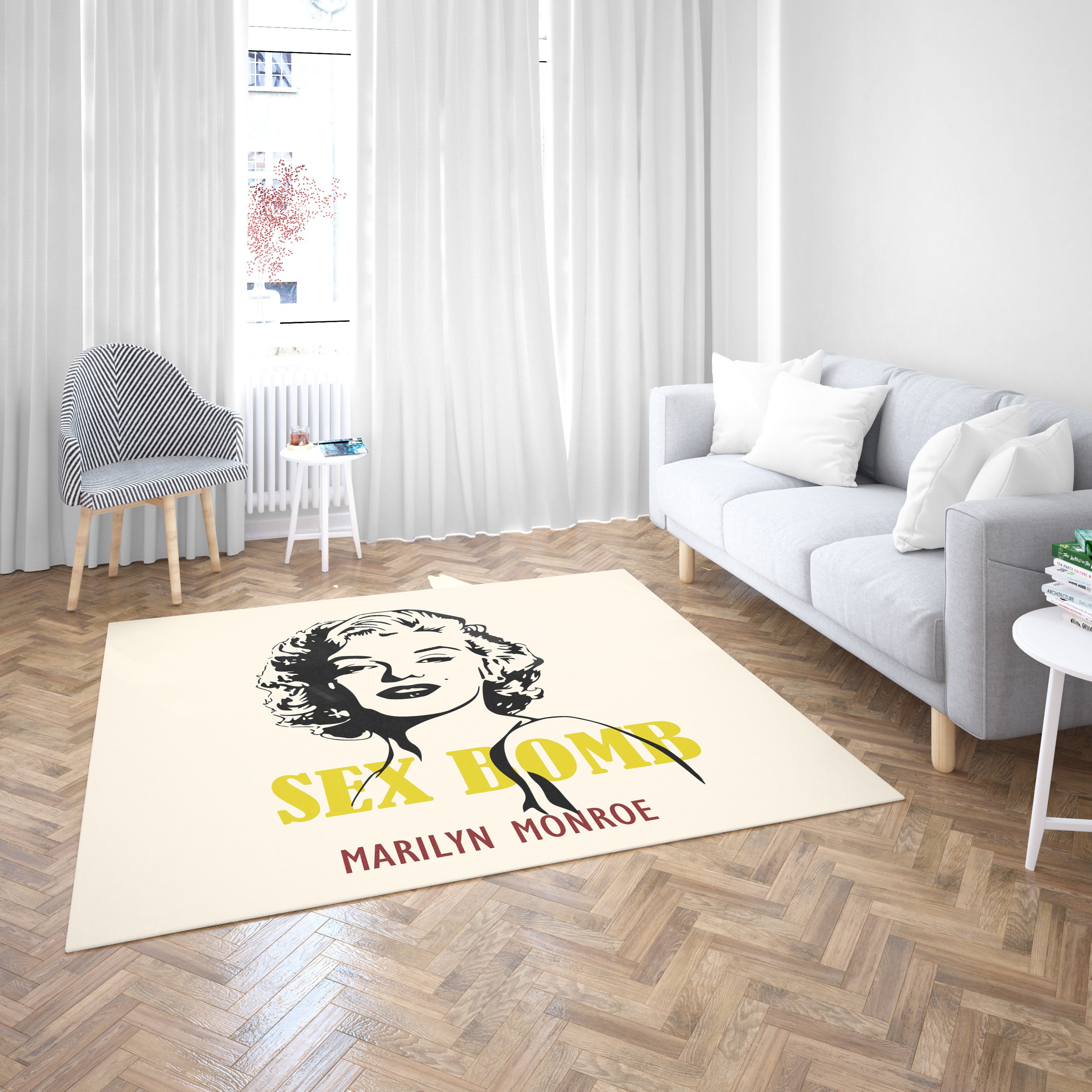 Marilyn Monroe Rug Floor Mat Marilyn Monroe Printed Rug - Etsy