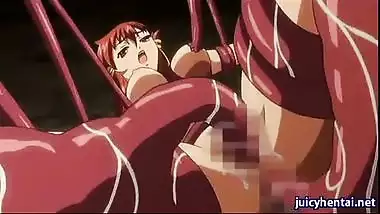 Hentai Redhead Gets Penetrated By Tentacles free sex video