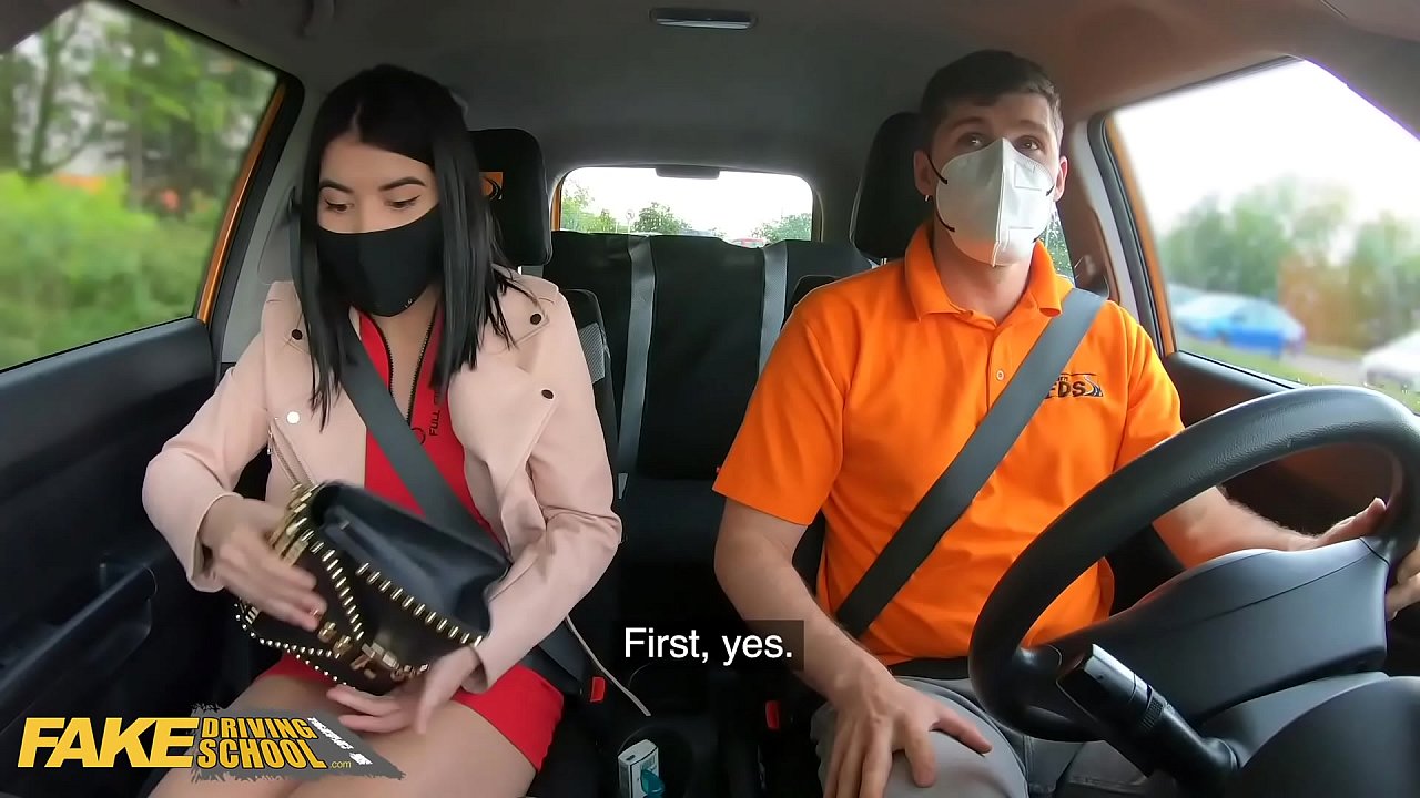 Fake Driving School Lady Dee sucks instructor's disinfected ...