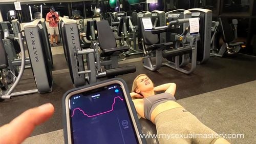Watch Sexy Girl Working out with Remote Control Sex Toy in Public ...