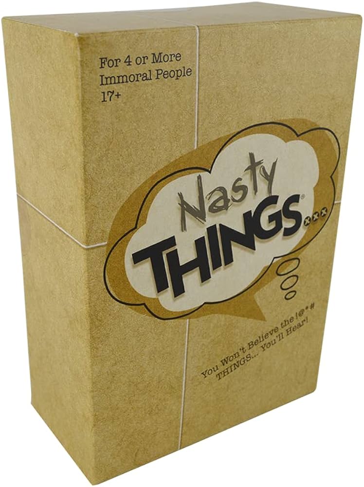 Amazon.com: Nasty Things... — Adult Party Game — You Won't Believe ...