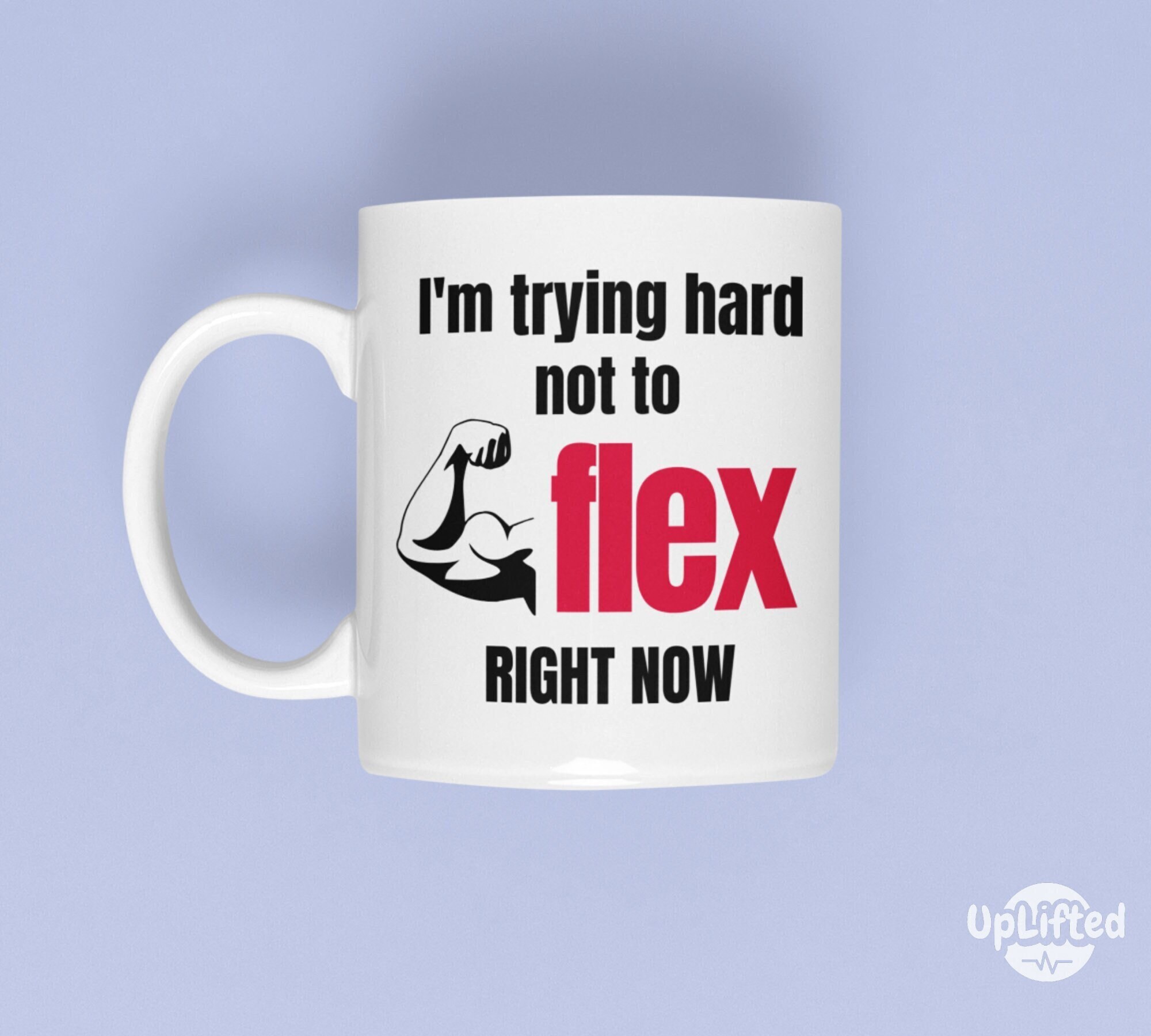 Trying Not to Flex Gym Mug Gym Lover Mug Gym Boyfriend Gift - Etsy