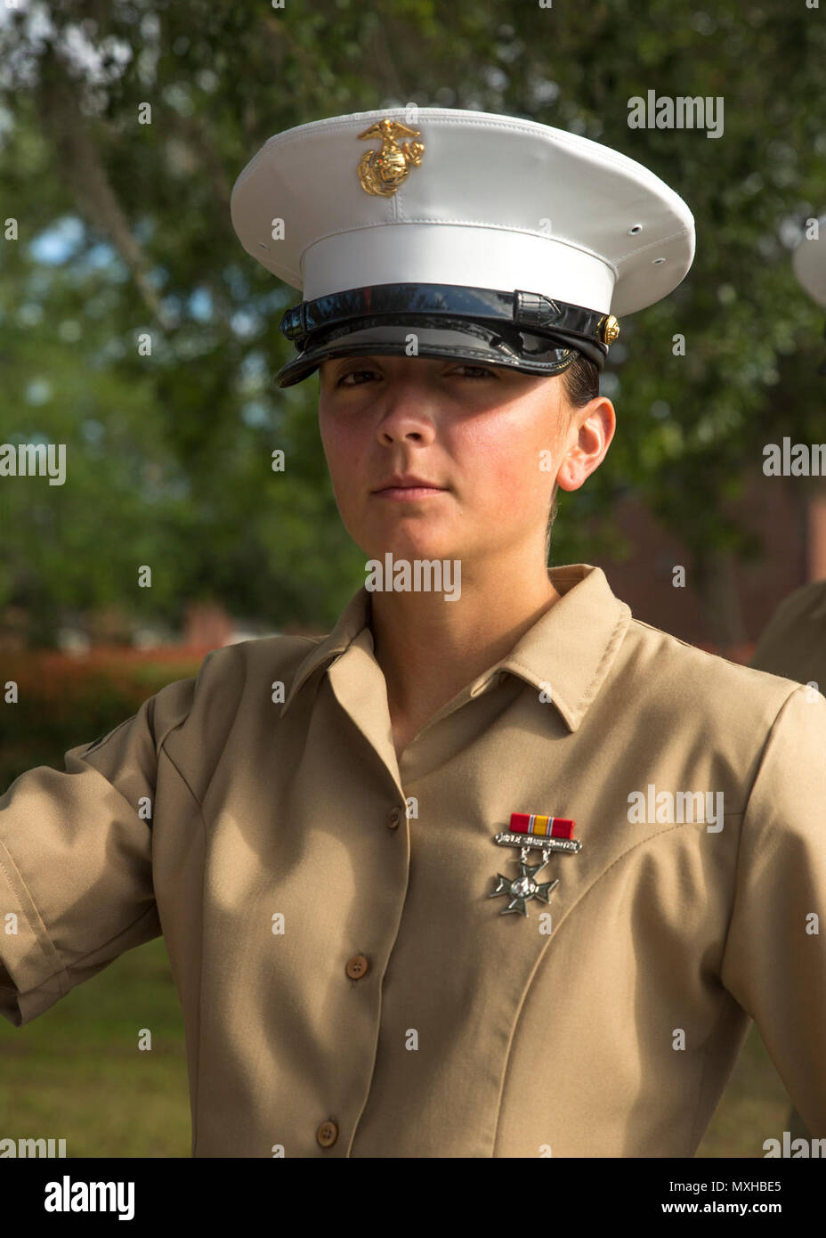 Pfc. Bailey L. Bliss, honor graduate for Platoon 4016, Oscar ...