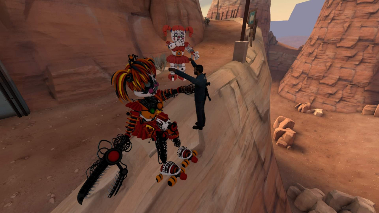 Scrap baby eats a human while baby watches by Circusbabyafton ...