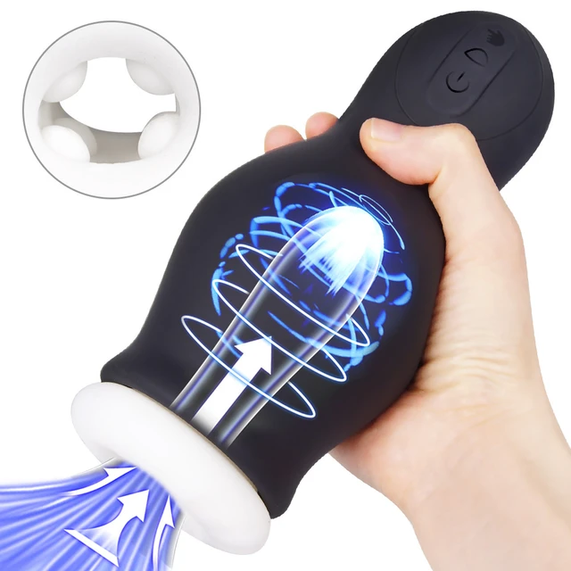 7 Modes Male Masturbator Vibrator Sex Toy Automatic Blowjob ...