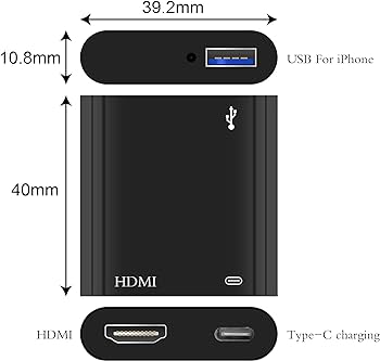 Amazon.com: sovunis HDMI Adapter for iPhone/iPad, 1080P HD Video ...