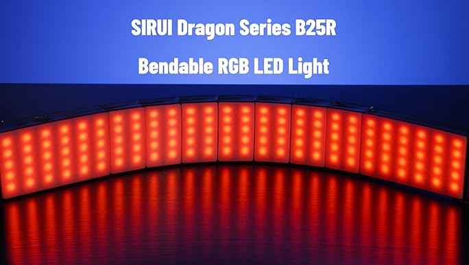 Amazon.com: SIRUI B25RD Bendable RGB Video Light, LED Panel Light ...